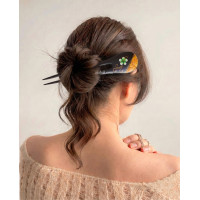 Painted Wooden Hair Stick